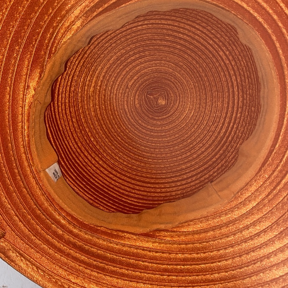 Pretty Orange Church / Dress Hat - Picture 8 of 10